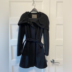 Peacoat with oversized hood